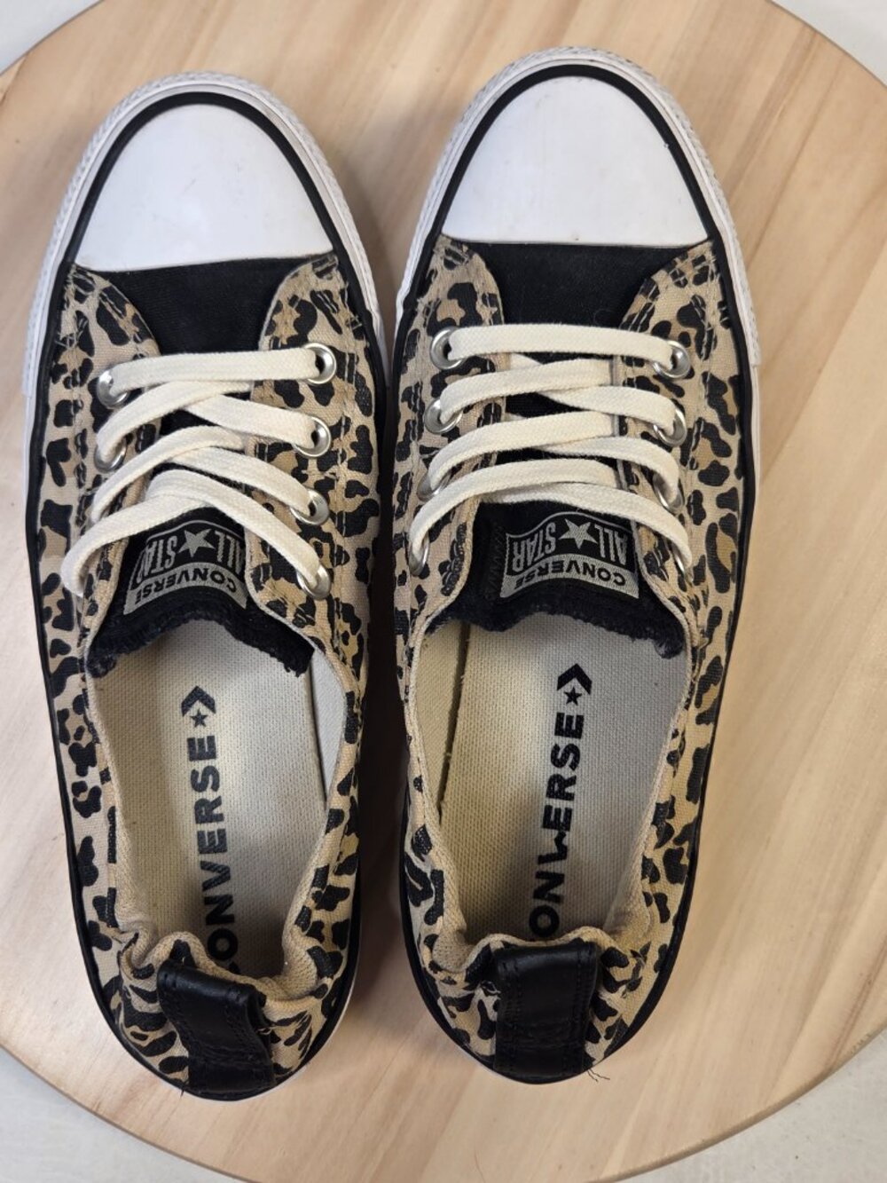Converse Chuck Taylor All Star Shoreline Leopard Sneakers Women US 8.5 - Picture 10 of 13